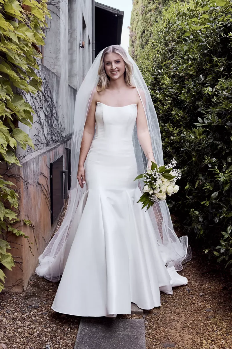 Strapless Mikado Mermaid Wedding Dress