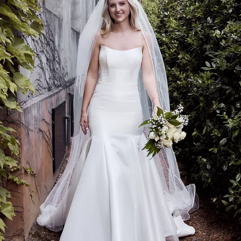 Strapless Mikado Mermaid Wedding Dress